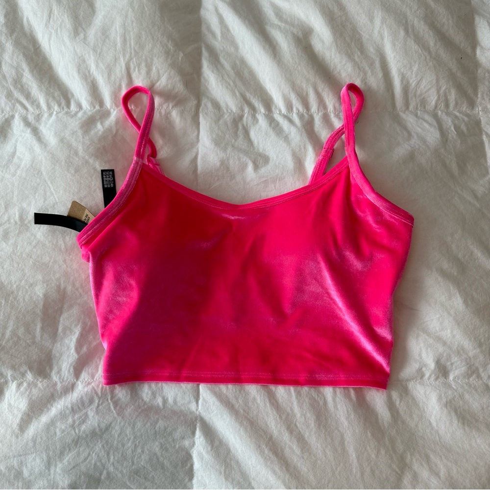 Victoria’s Secret Pink Velvet Crop Top BNWT
